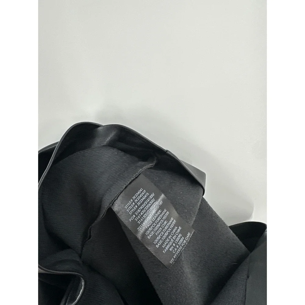 Z Supply Faux Leather Mini Skirt Black Small